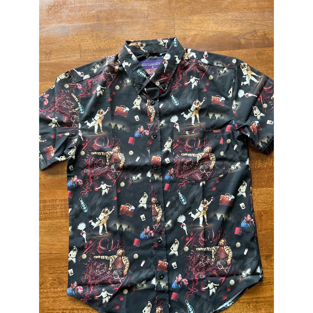 Big Lebowski x RSVLTs Retro Bowling Shirt  The Dude-Inspired Vtg Graphic Size S